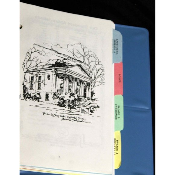 Vtg 1995 Bunchombe Street Methodist Church Cookbook Binder Greenville SC Ladies - Picture 5 of 6